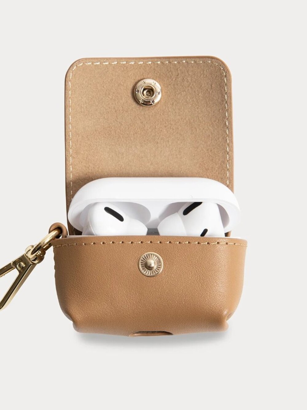 Bandolier Donna Crossbody iPhone and airpod case in Tan/Gold - Picture 2 of 3